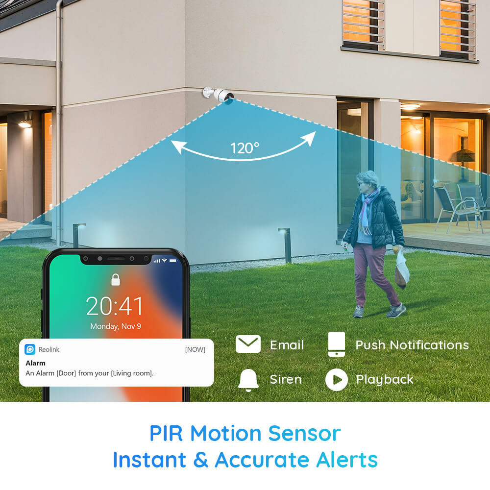 Reolink Go Plus 4G LTE Security Camera Battery Powered Outdoor 4MP Solar Panel