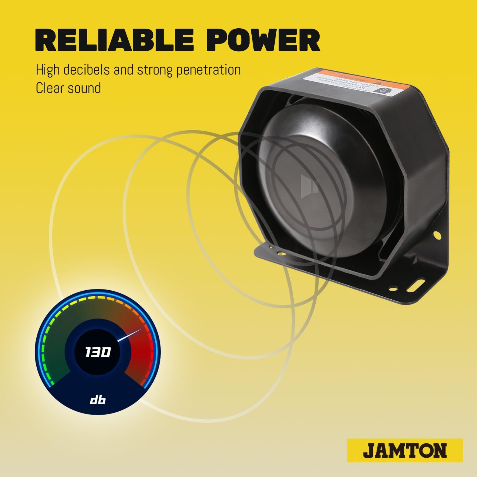 JAMTOM Compact High-Performance PA Siren Horn, 200W/8 ohms Ultra Slim Sirens …