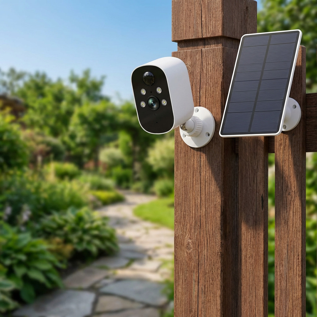 4Pcs Solar BatterCamera Outdoor Wireless WiFi Security Camera System Solar CCTV