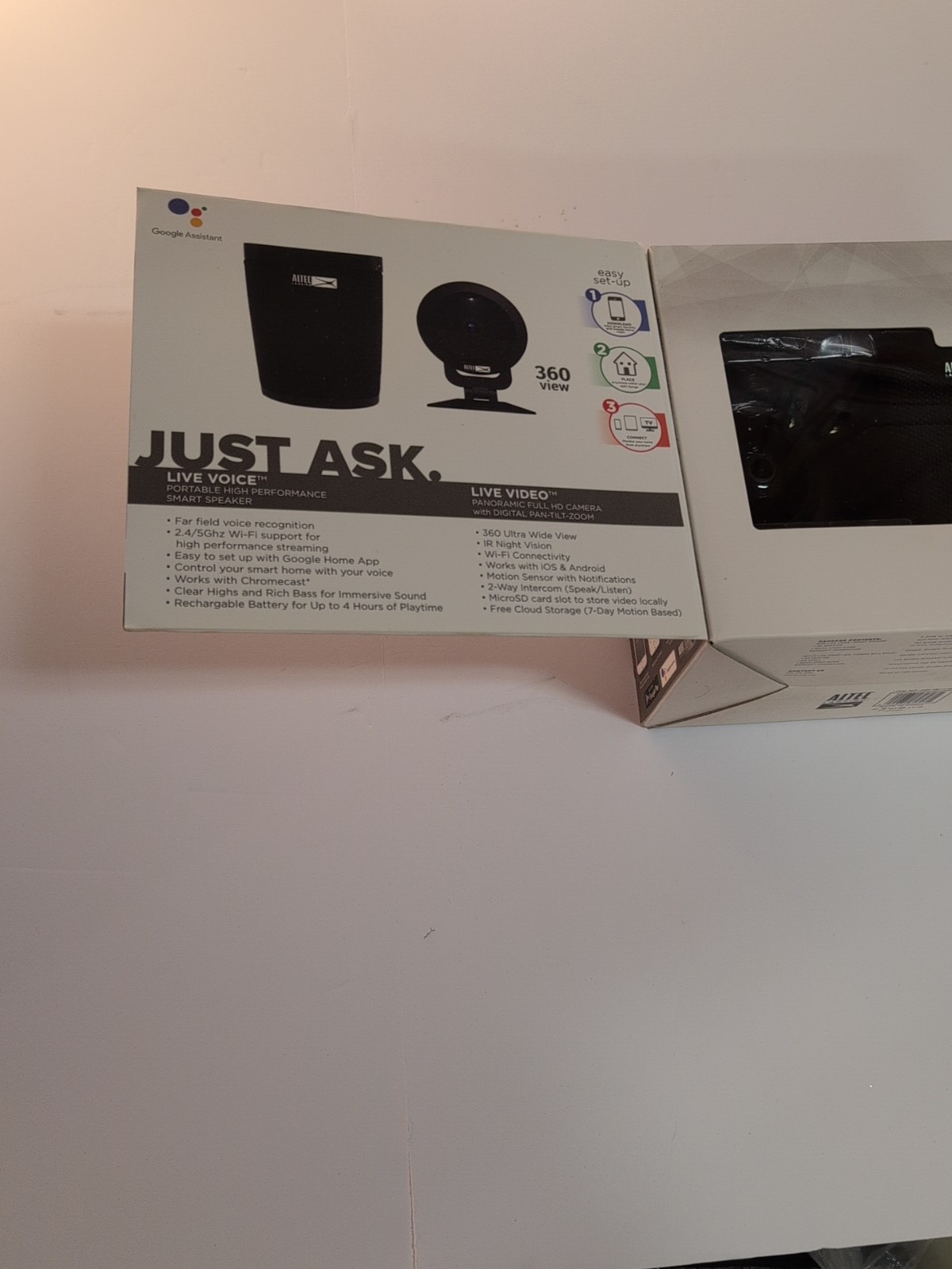 New Altec Lansing Smart Security System – Wi-Fi Camera & Speaker Voice Activated