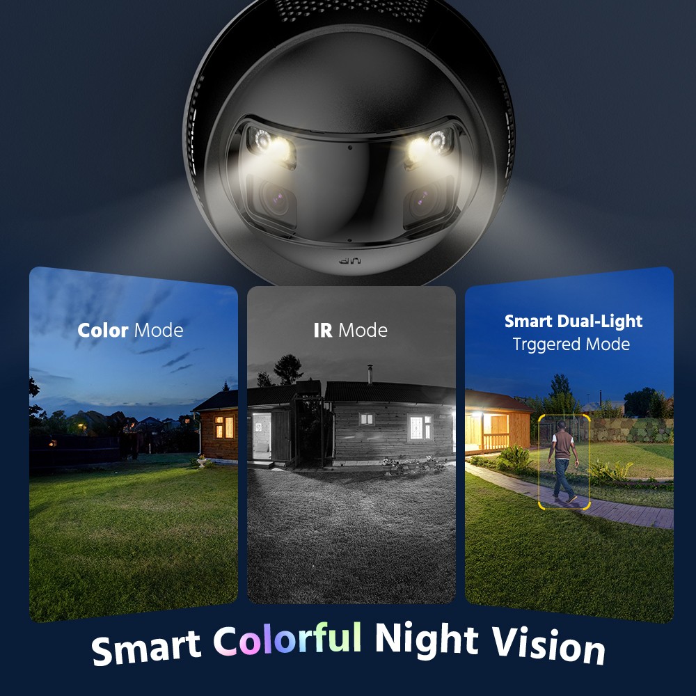 ANNKE 16CH NVR 4K POE Dual Lens Security Camera System Two Way Audio Color Night