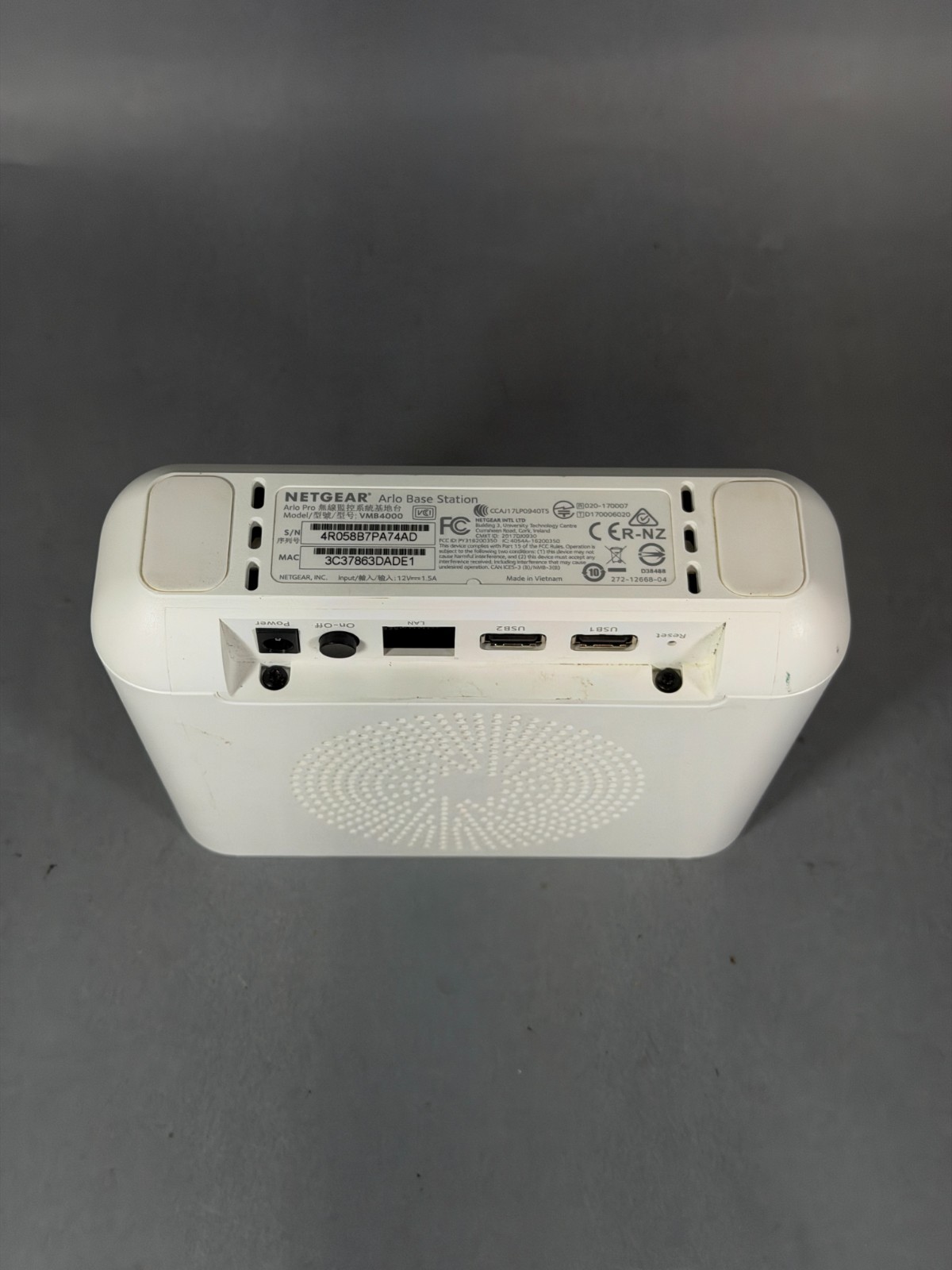 ARLO PRO BASE STATION VMB4000 – W/ Power Supply
