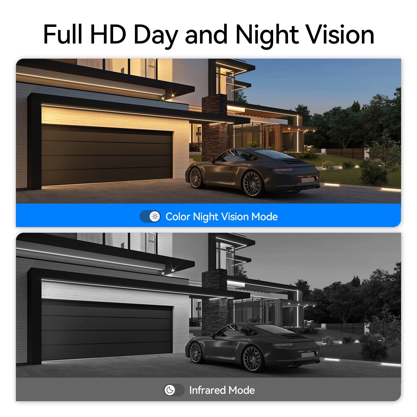 TMEZON Wireless 3MP Audio IP Security Camera System Night View 10CH 12” Monitor