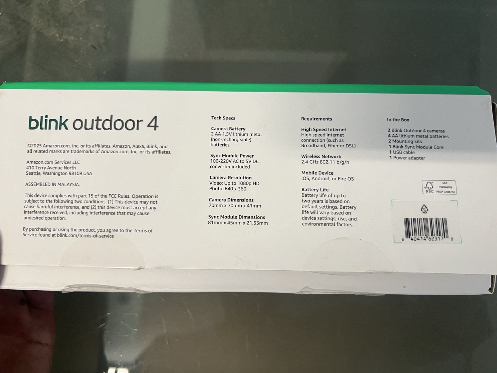 Blink Outdoor 4 2-Cam Wireless Wi-Fi Battery 1080p Outdoor Alexa Black