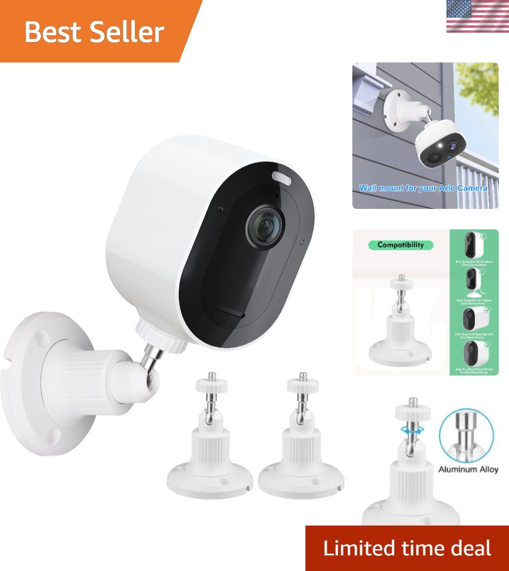 Durable 2-Pack Wall Mount for Arlo Security Cameras – Rust & Weather Resistant