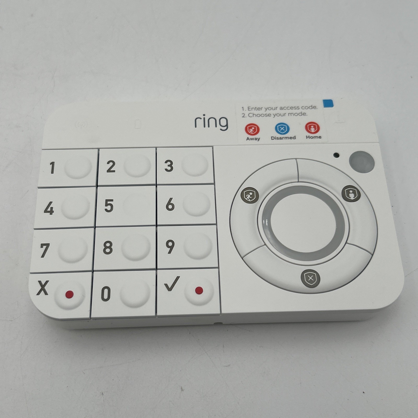 Ring Alarm Base Station With Keypad US White NO Power Cords – Untested As-Is