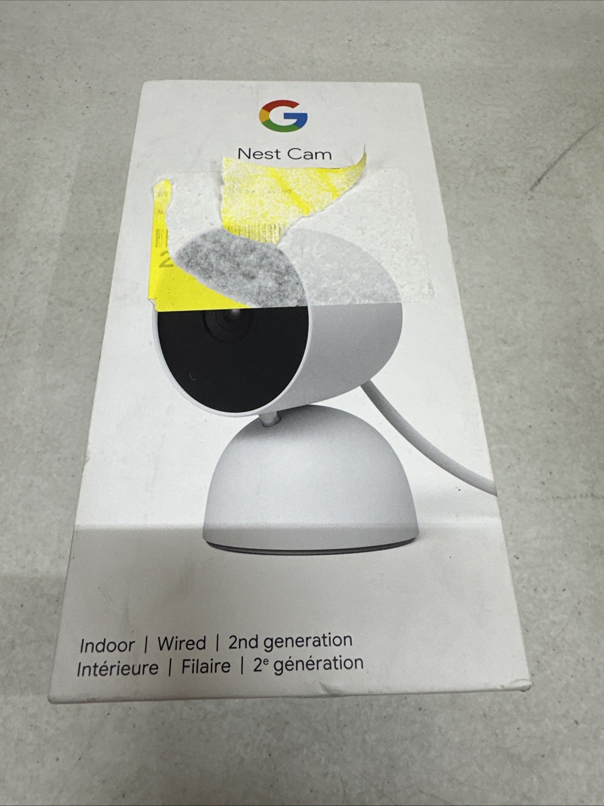 Google Nest Security Indoor Wired Camera 2nd Generation – White – New Sealed
