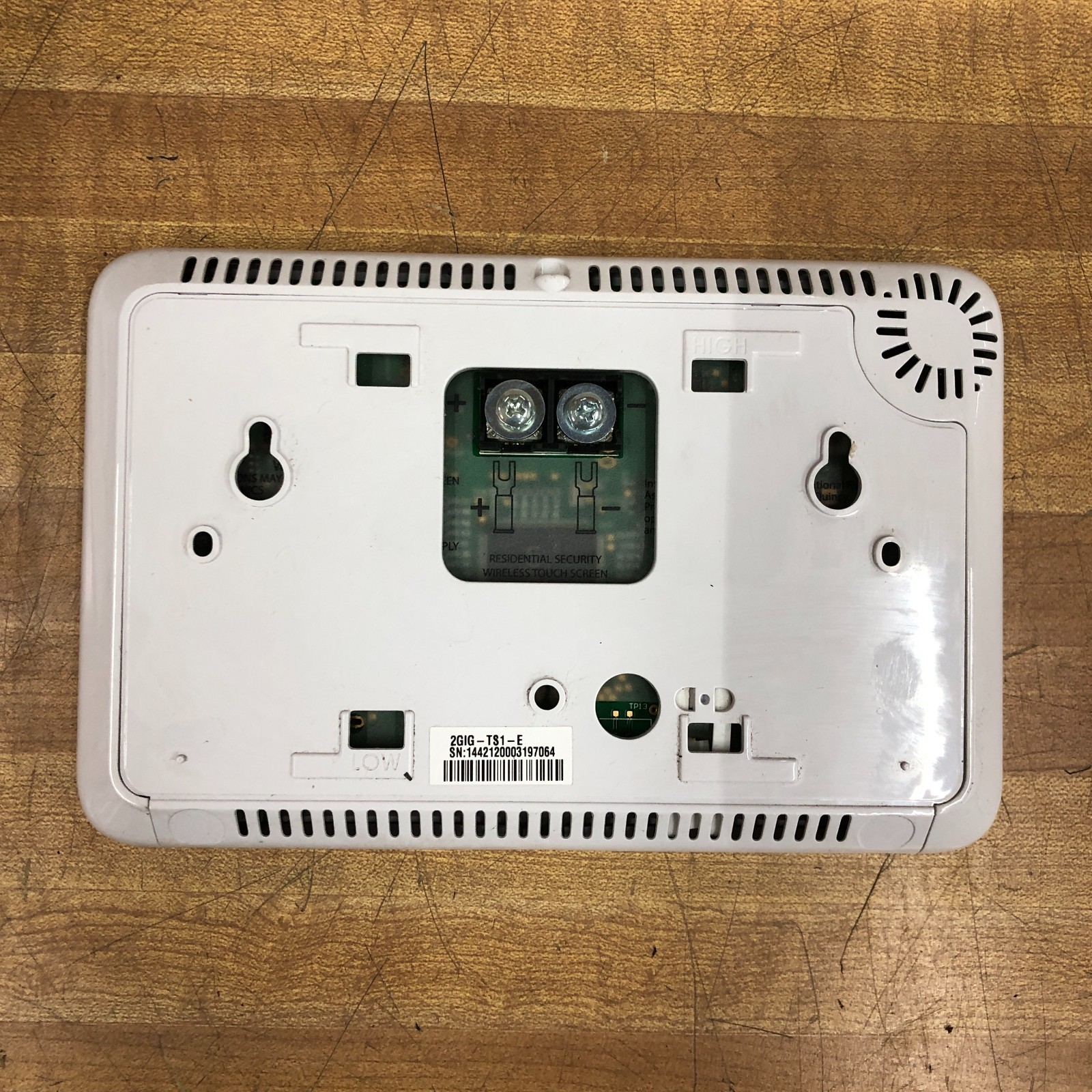 Wireless Touch Screen Remote Keypad 2GIG-TS2-E