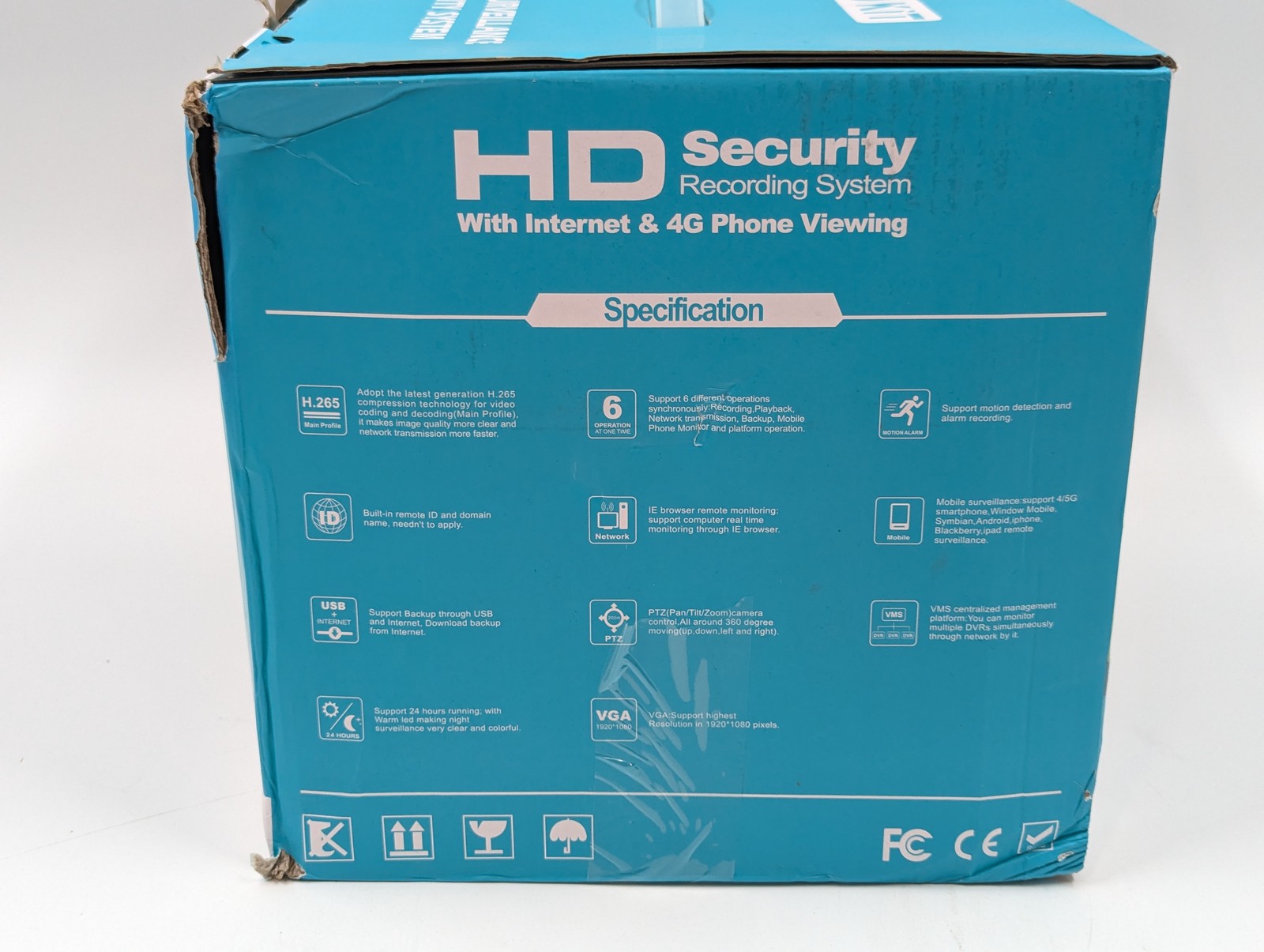 Unbranded 4K Video Surveillance 8-Camera Security System with Video Recording