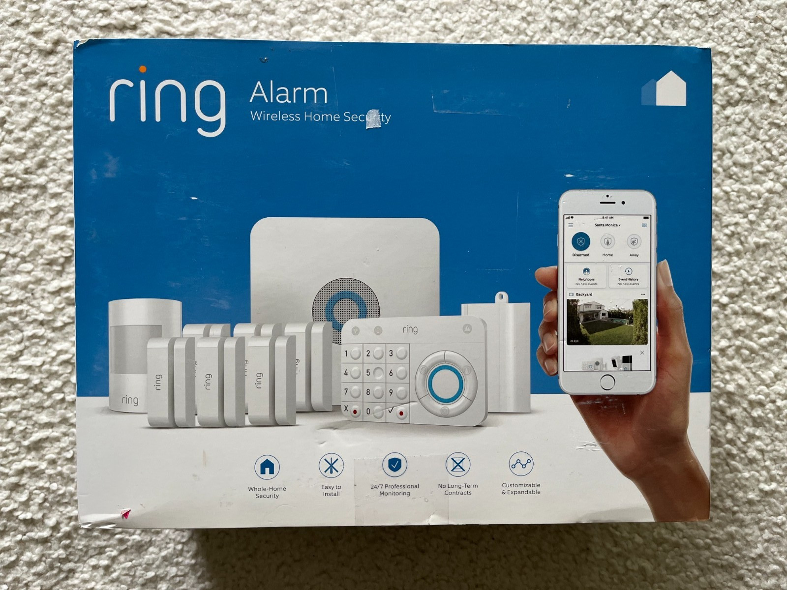 Ring Alarm Wireless Security Kit Home System 10 Pieces (1st Gen)