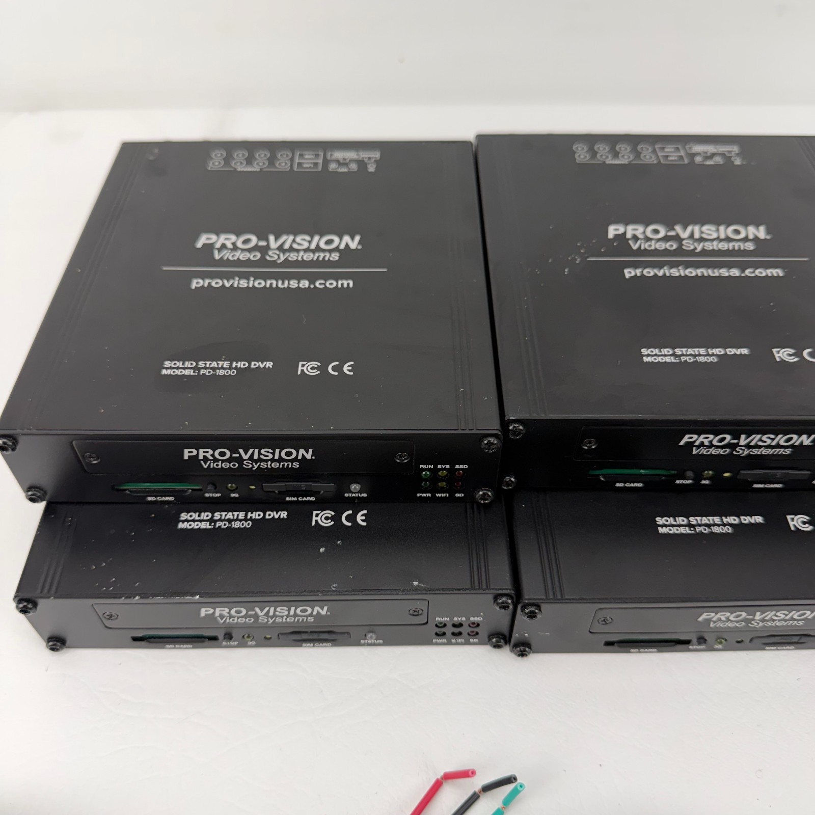 Lot of 6 Pro Vision Systems HD PD-1800 Solid State DVR Camera Recorder