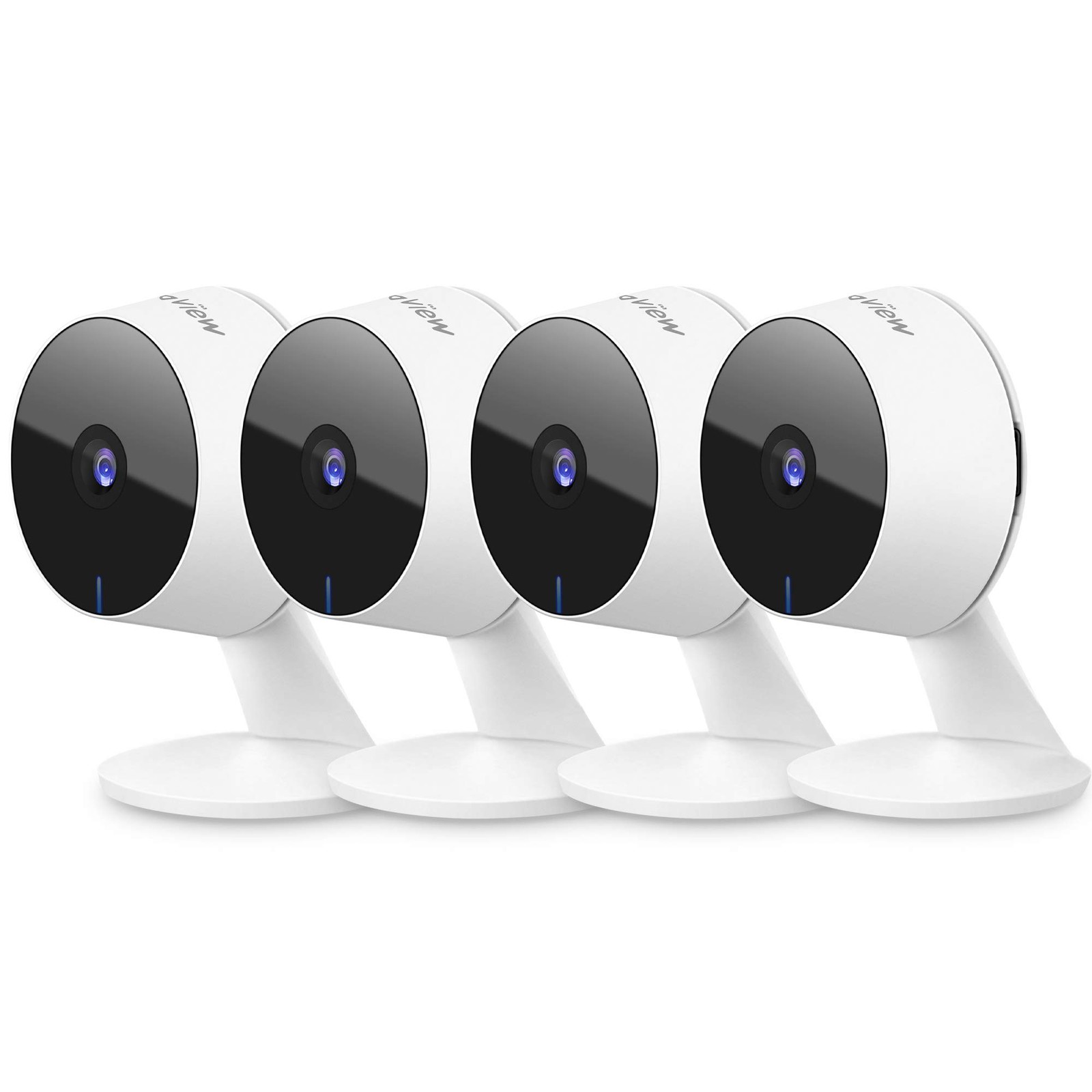 LaView Security Cameras 4pcs, Home Camera 1080P 2.4GHz 4 Pack, White