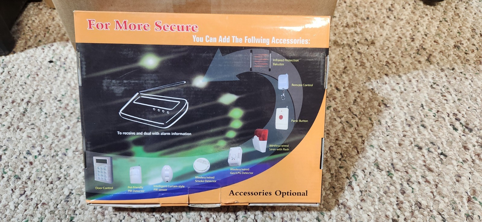 GSM Wireless alarm system 99+8 zone