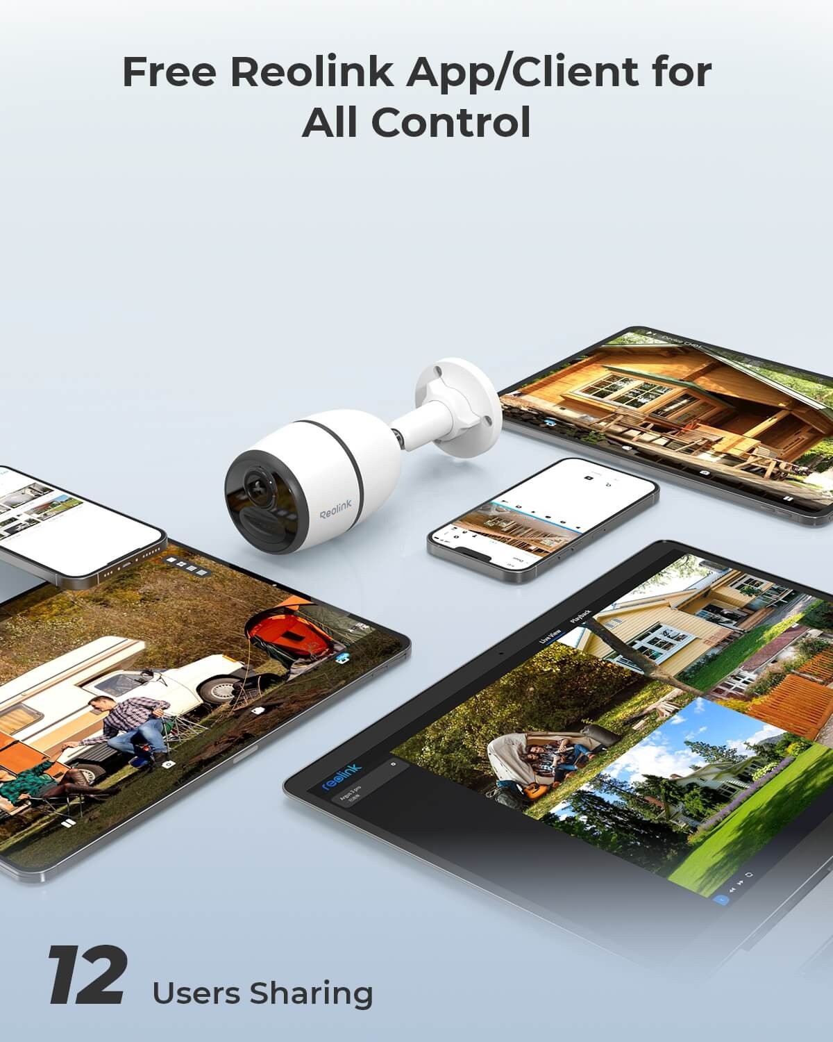 Reolink Go Plus 4G LTE Security Camera Battery Powered Outdoor 4MP Solar Panel