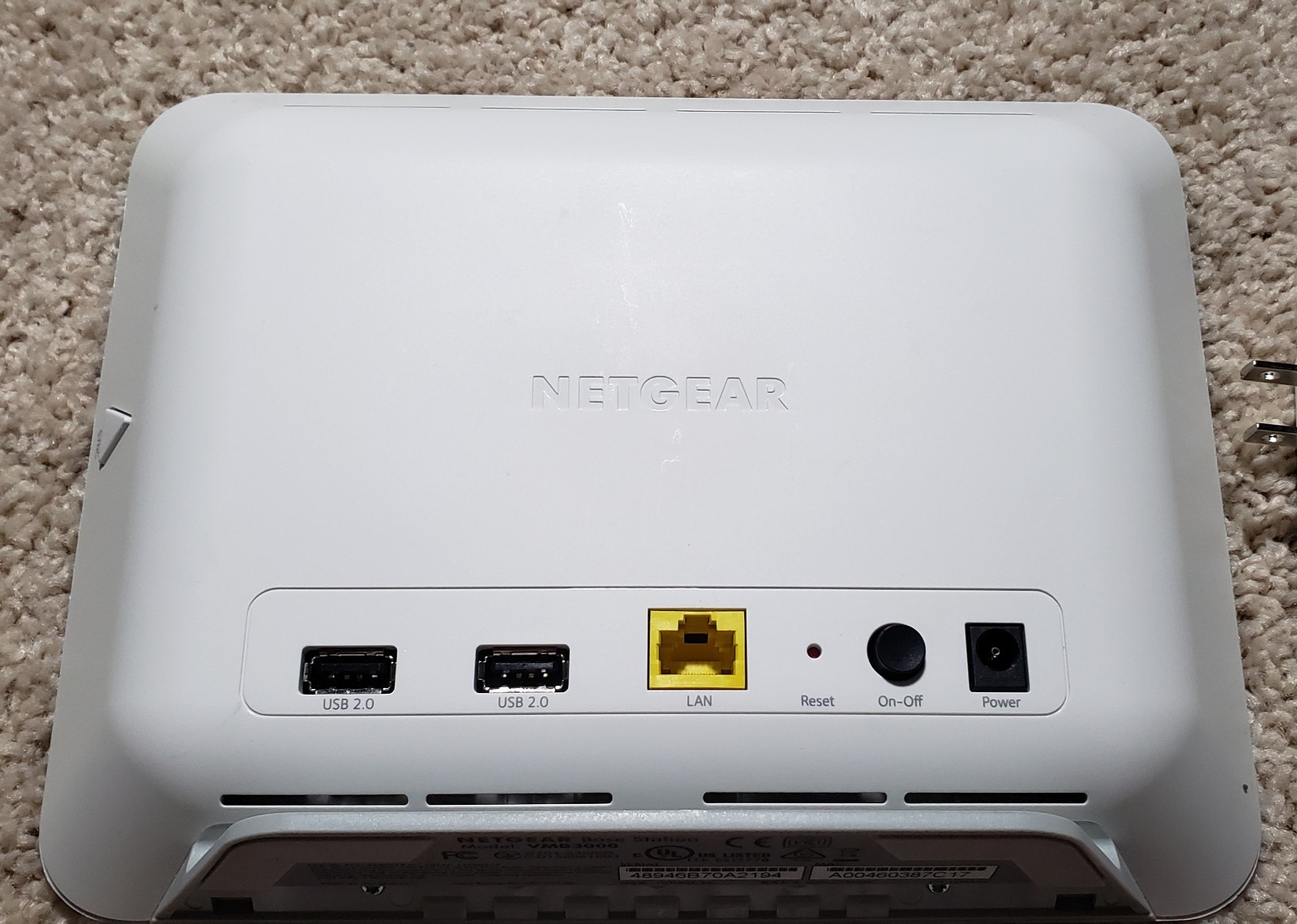 NETGEAR Arlo VMB3000 BASE Station HUB Wireless Security Camera System w/2 Camera