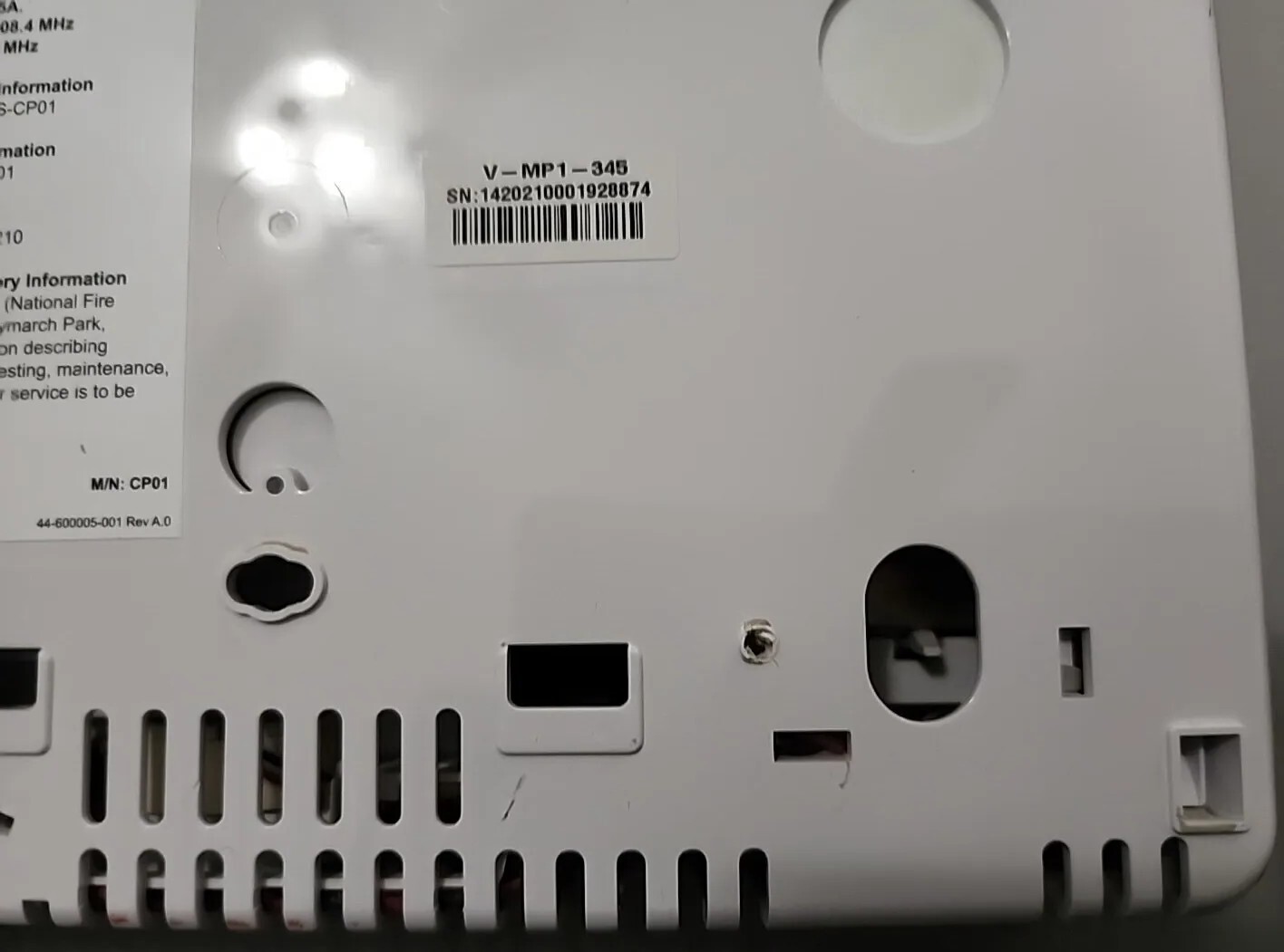 Vivint Master Control Panel V-MP1-345 Parts Only Untested