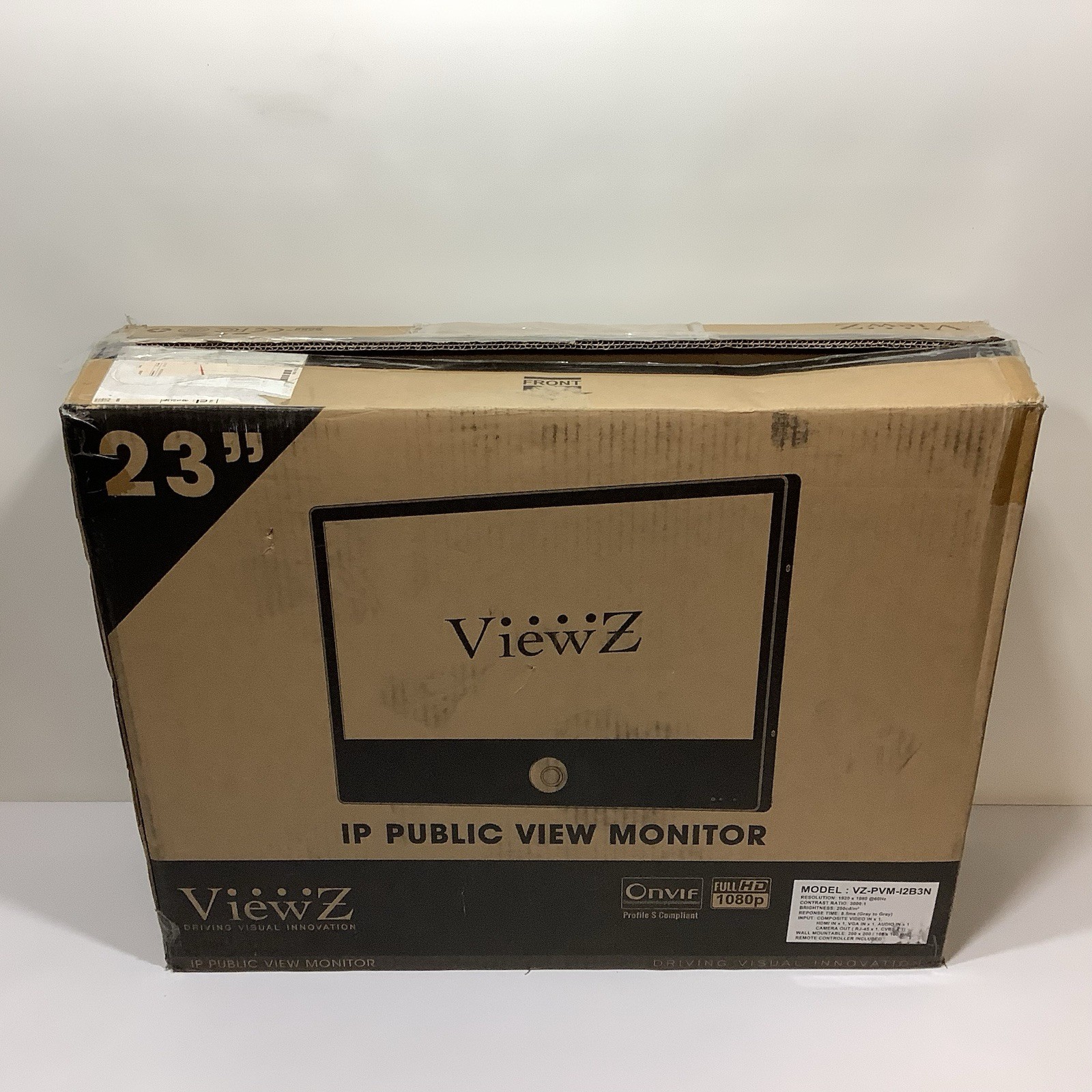 ViewZ VZ-PVM-I2B3N 23″ 1920×1080 IP PVM Based CCTV Monitor w 2MP Camera Black