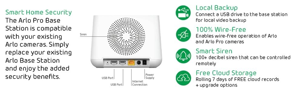 Arlo NETGEAR VMB4000 Base Station Tested With Power Cord