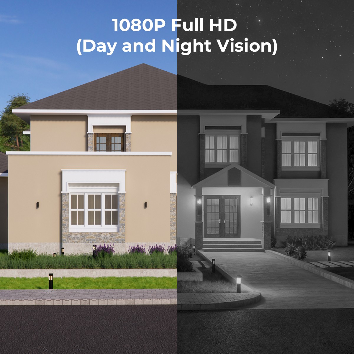 Ravienty 8CH DVR HD 1080P Video CCTV Security Camera System Outdoor AI Detection