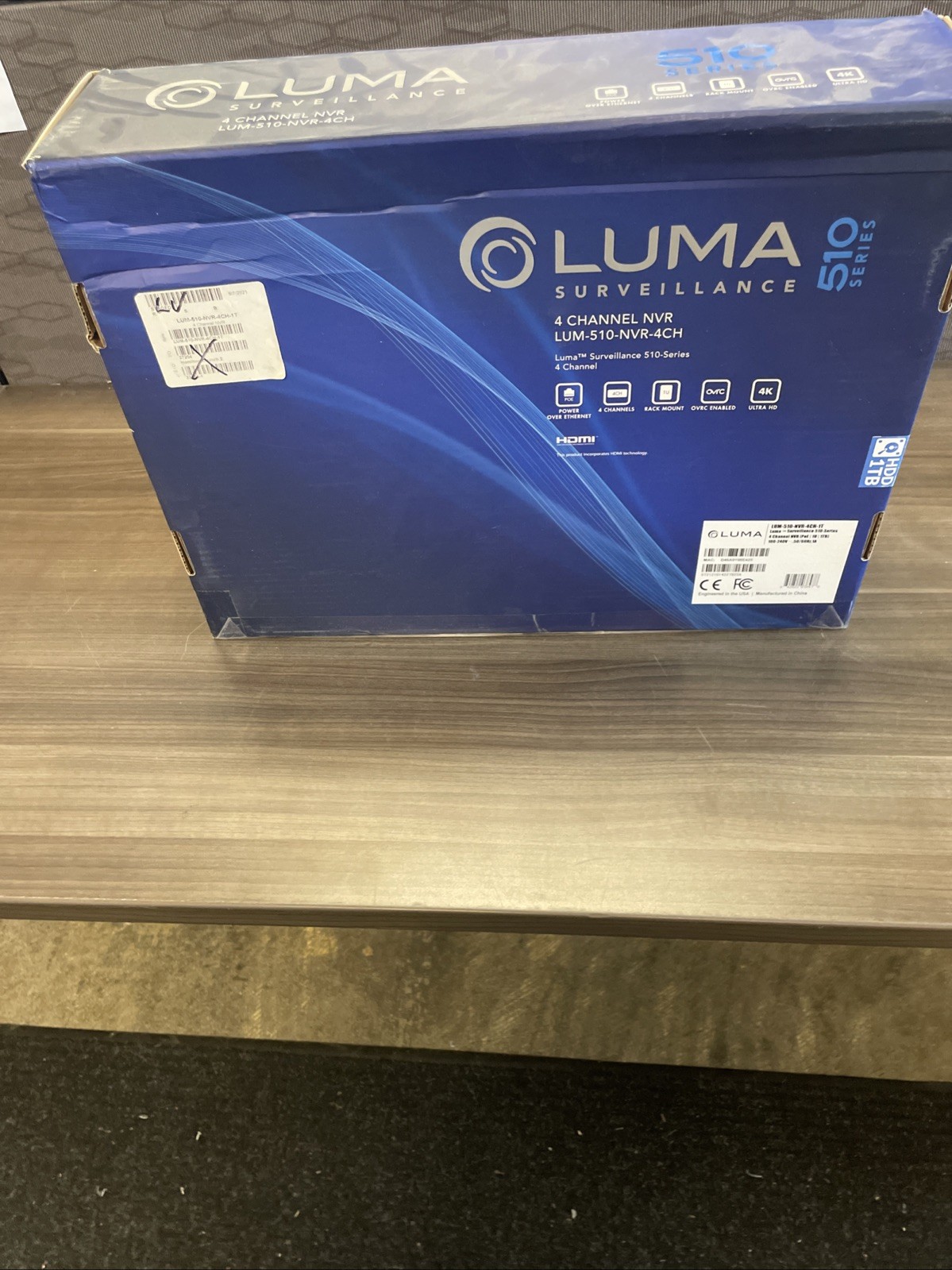 Luma LUM-510-NVR-4CH 4 Channel 1TB HDD NVR 510 Series – OB