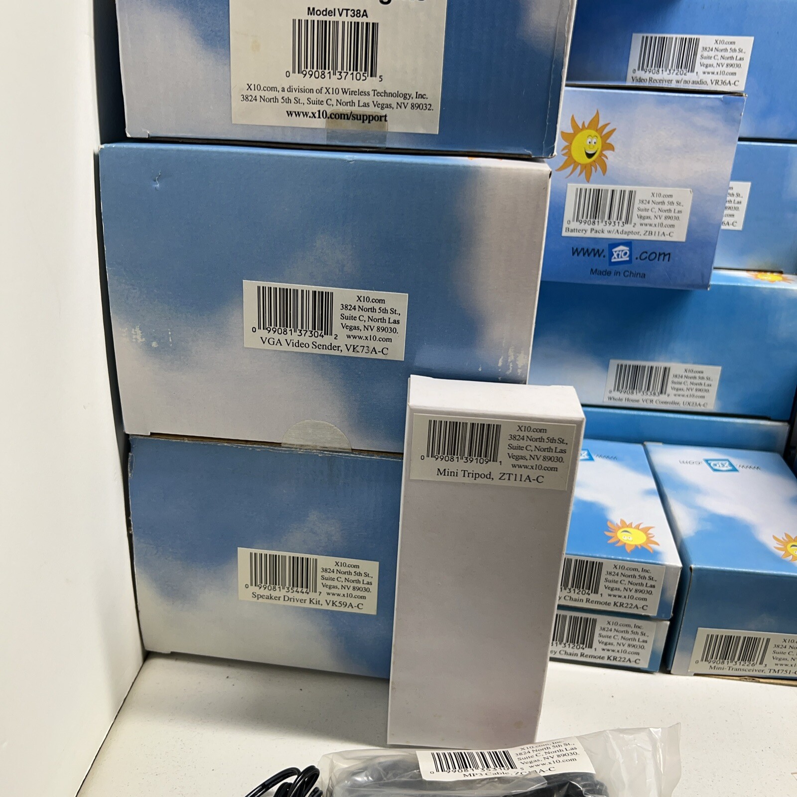 X10 Home Security System Cameras Receiver Transceiver VCR Remote & More Bundle