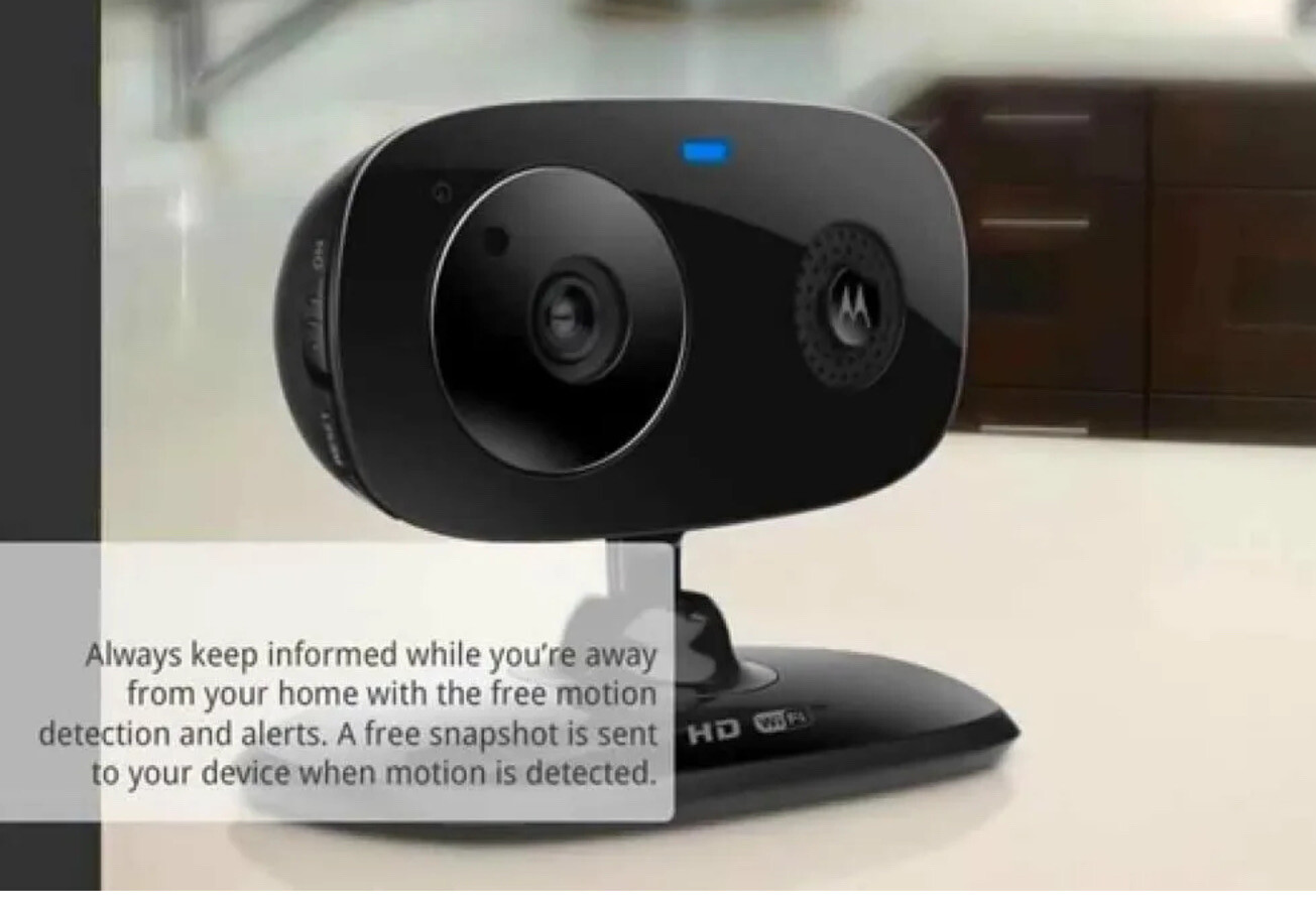 2X Motorola Focus66 Wifi HD Home Baby Monitoring Security Camera with Hubble