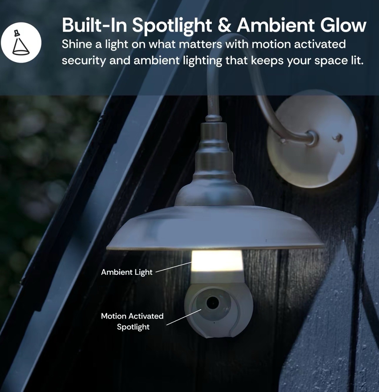 Luna Light Cam V3 Wi-Fi Bulb Camera Spotlight Color Night Vision IP65 White
