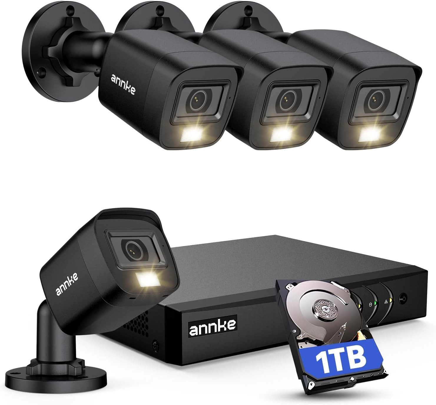 8CH H.265+ 3K Lite Wired Security Camera System with AI Human/Vehicle Detecti…