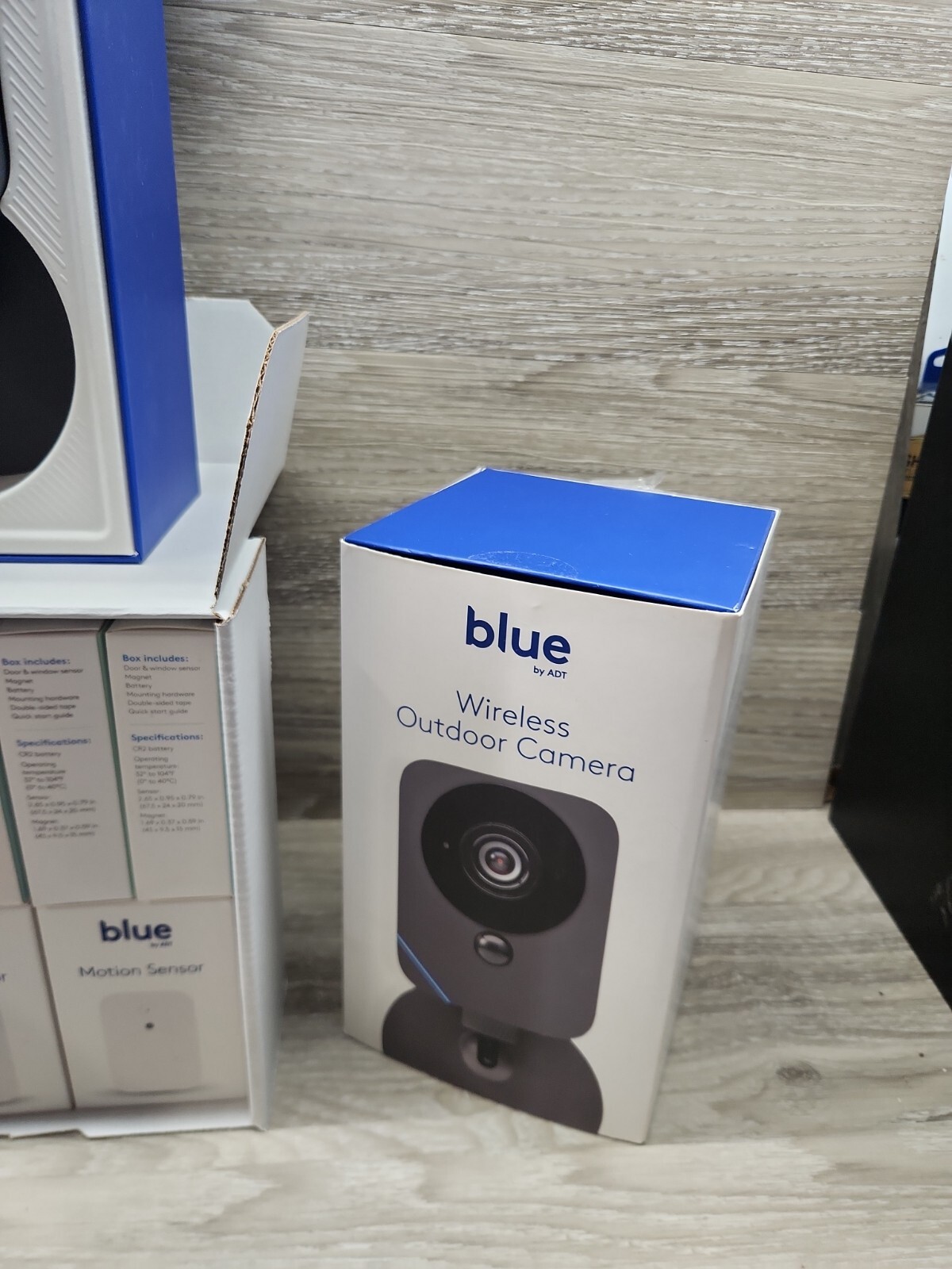 12 Pcs. Blue By ADT Smart Home Full Security System With Outdoor Camera-OPEN BOX