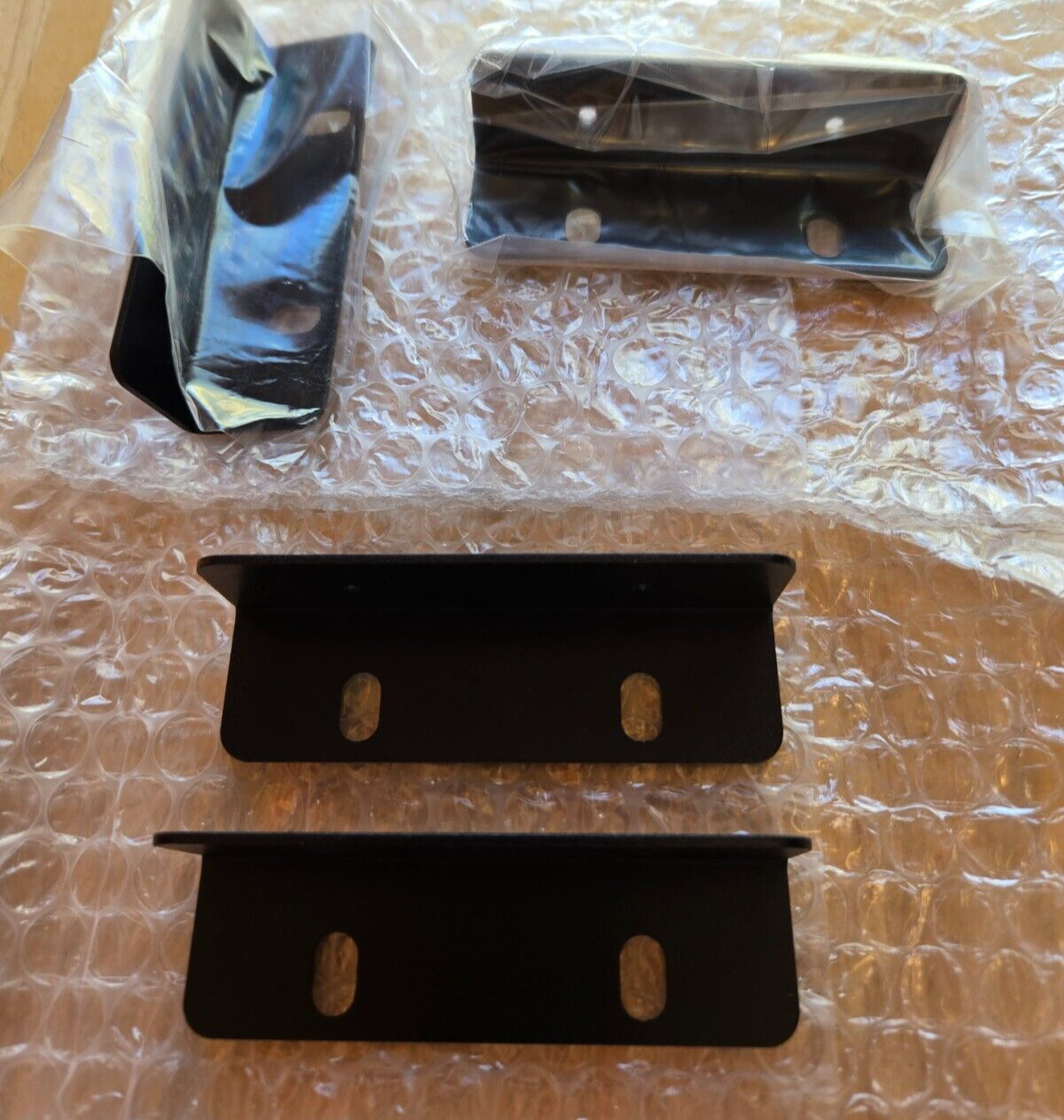 Lot of 4 Unbranded Mounting Brackets For DVR / NVR (Camera) System 3 1/2″ Black