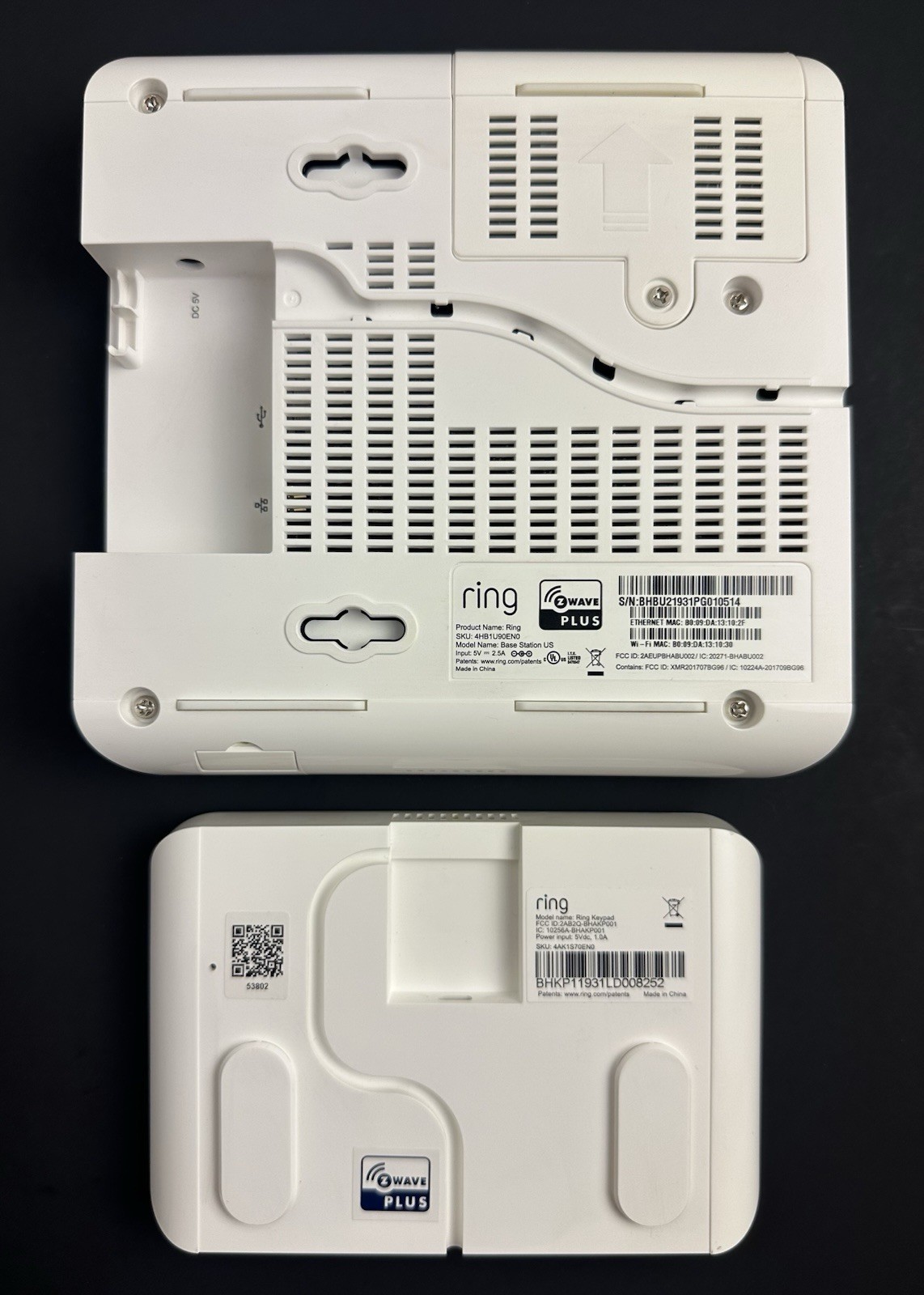 Ring Base Station US & Keypad ( Don’t Know Access Code )
