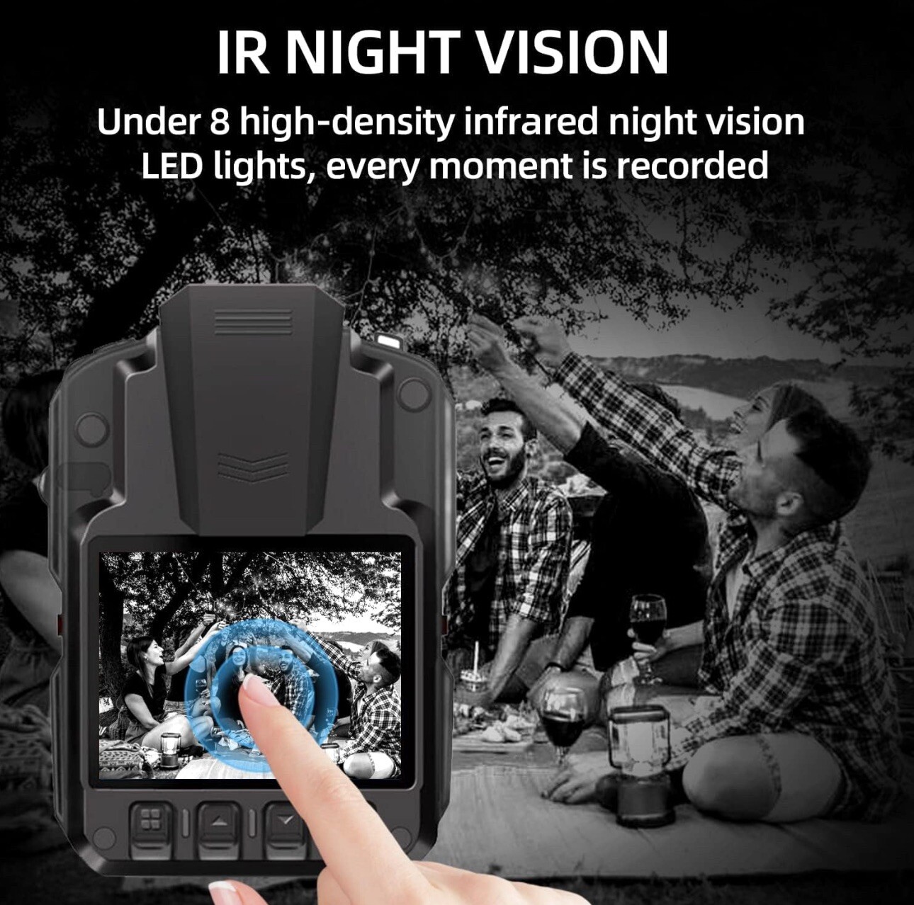 CAMMHD Body Worn Camera HD video, HD pictures, Night Vision, Auto Zoom