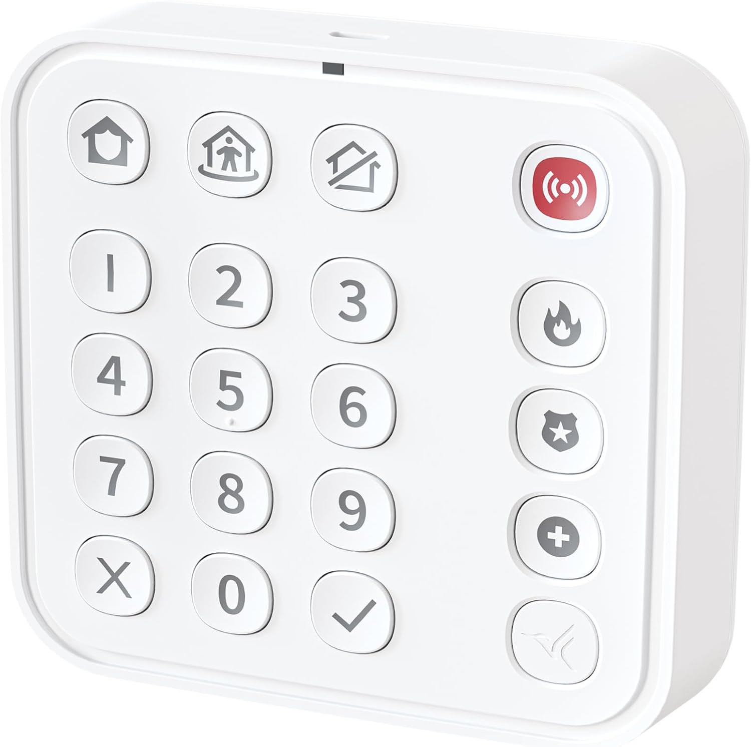 Wire-Free Keypad for Home Security System – Certified Accessory – Alarm Keypad,
