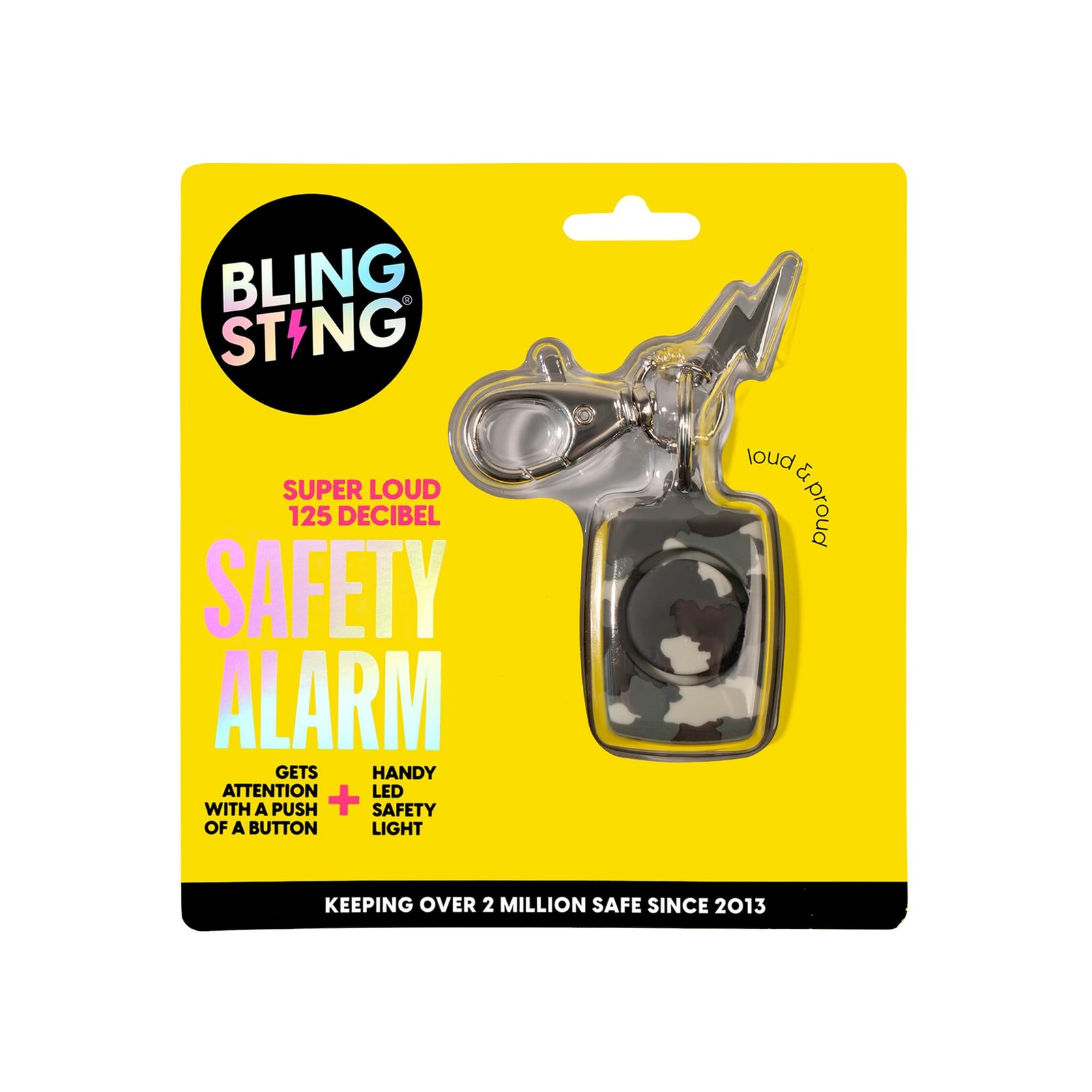 Personal Safety Alarm for Women – 125 Decibel Loud Self Defense Alarm w/ Rece…