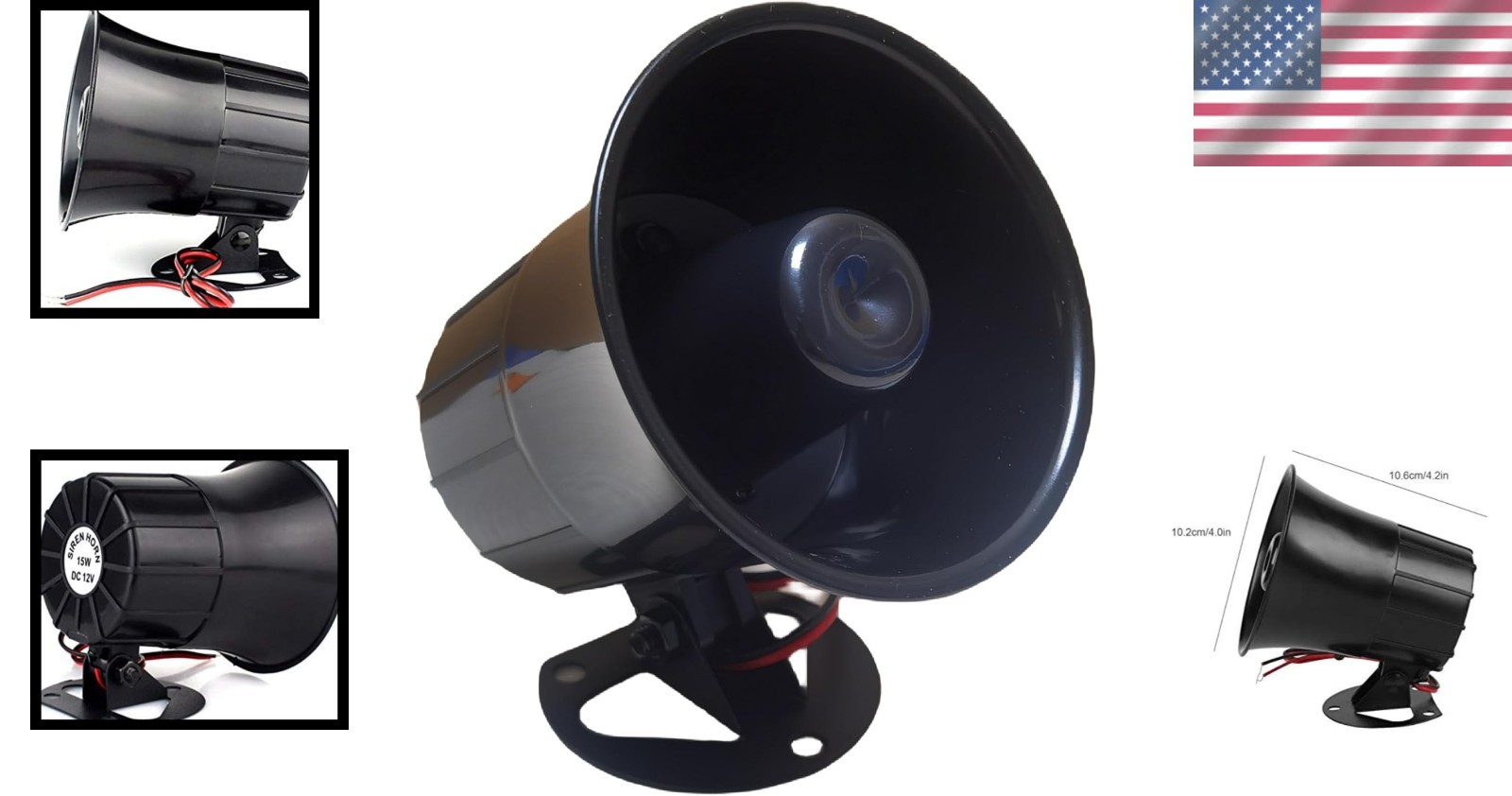 120dB Wired Alarm Siren with Metal Bracket – Reliable Home Security Solution