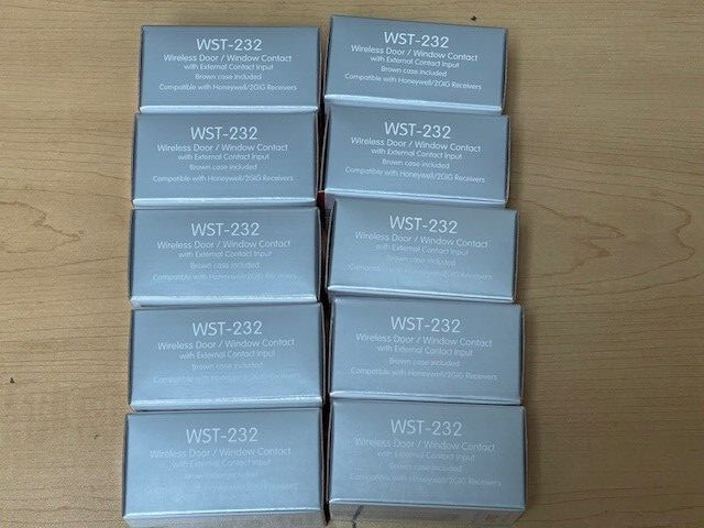 Lot 10 Ecolink WST-232 Honeywell Compatible Wireless Door/Window Sensors 345 Mhz