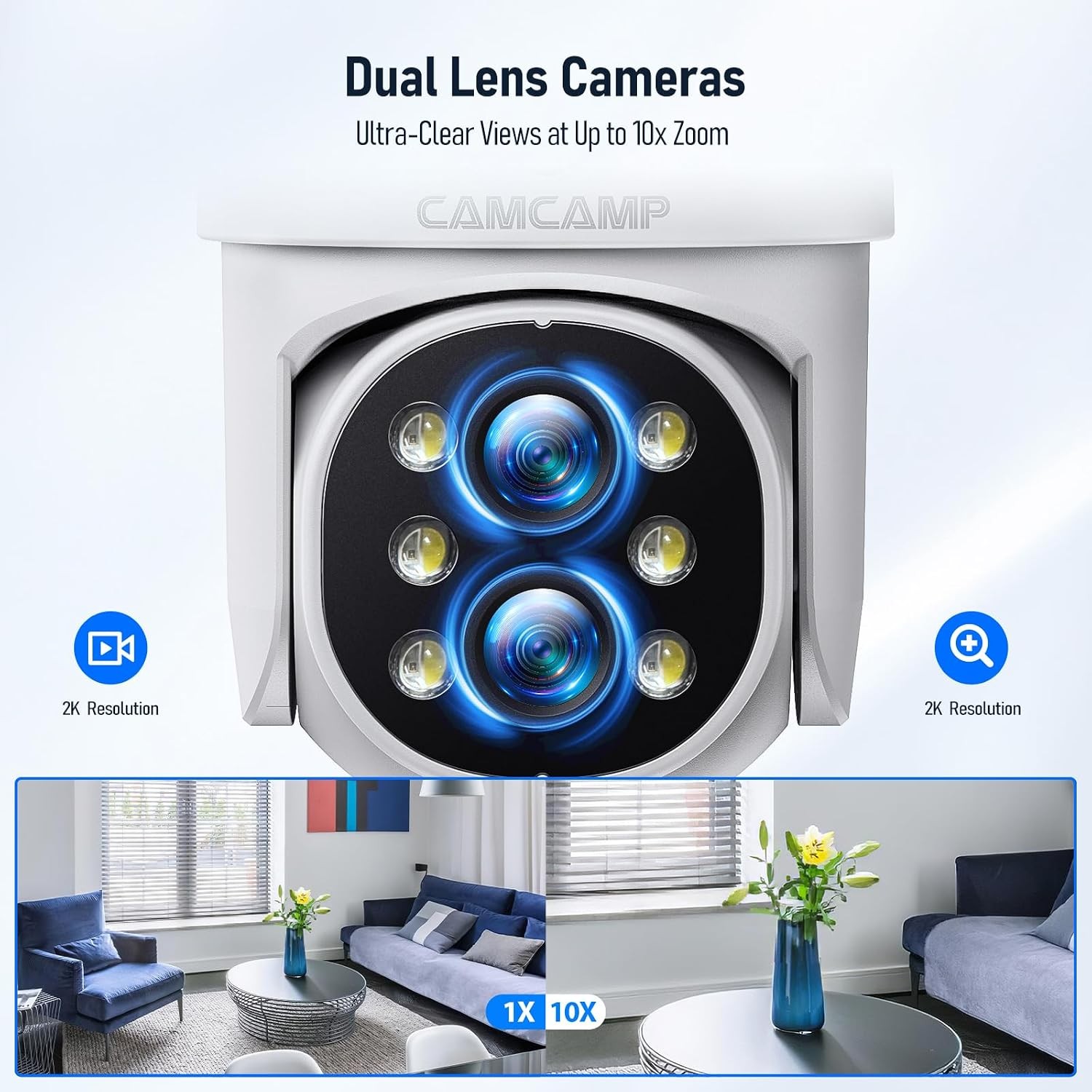 Wireless CCTV Camera System with Monitor NVR 4MP WiFi Security Cameras Outdoor