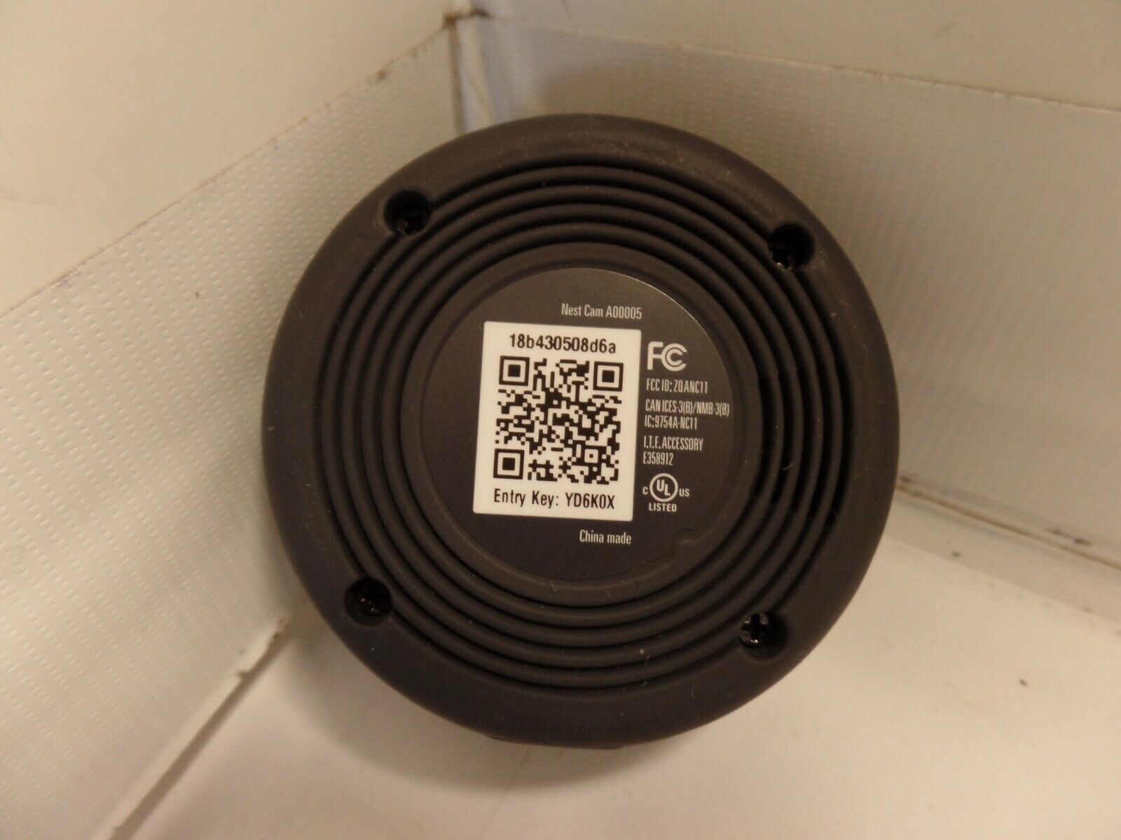 Google Nest Cam Indoor Security Surveillance Wi-Fi Camera A0005 AS IS DEFECTIVE