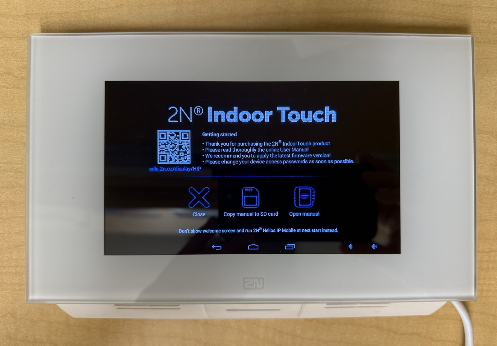 2N Indoor Touch Indoor Touch Answering Units White Model 91378365W