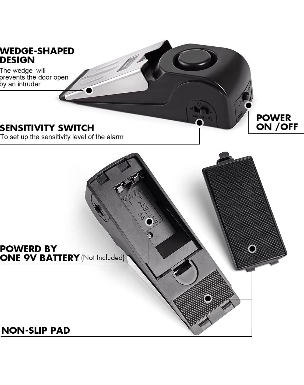 door stopper security alarm