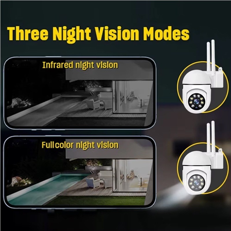 HD 1080P Smart Home IP Camera WiFi 360° View Motion Tracking Outdoor Waterproof