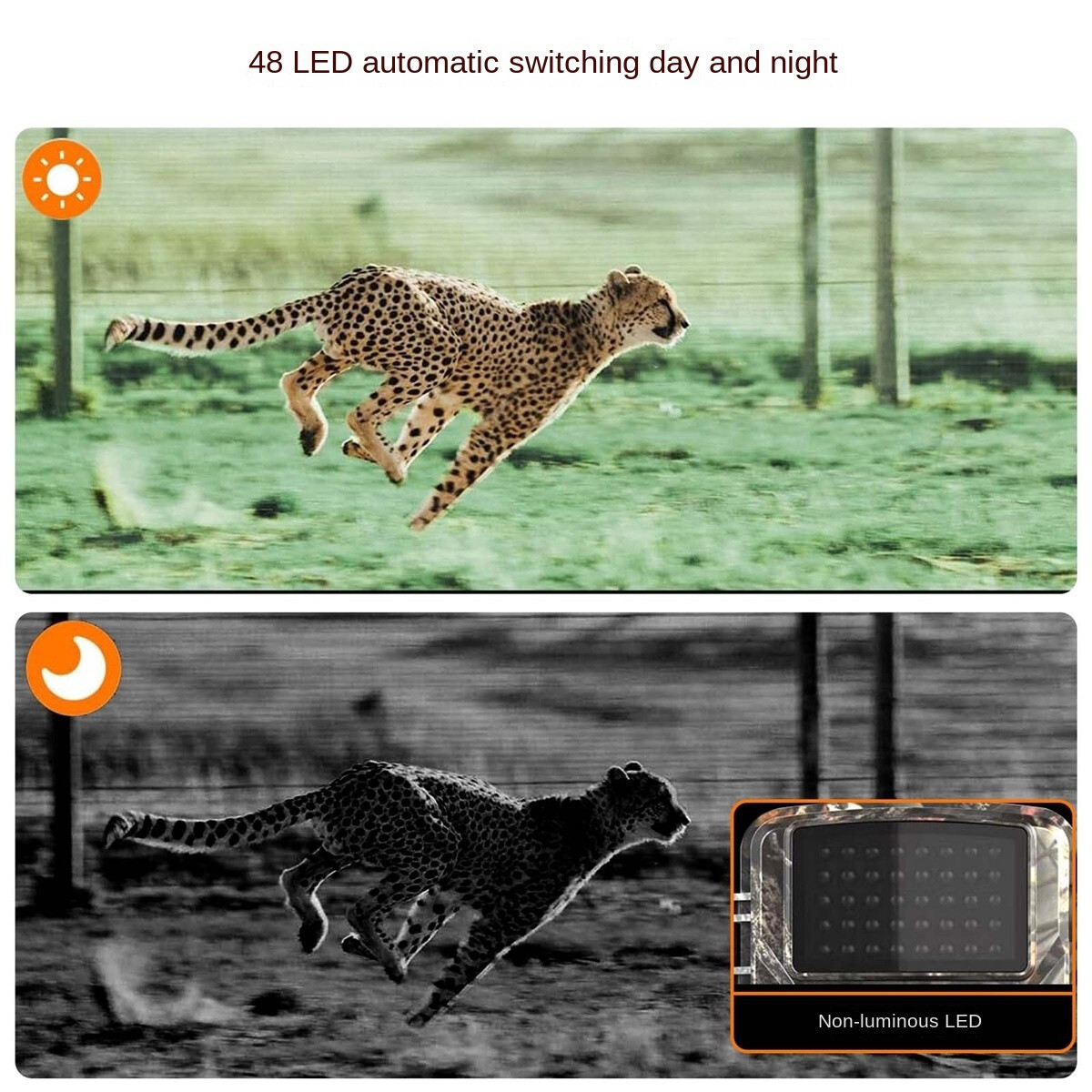 Outdoor high-definition monitoring infrared night vision camera recorder