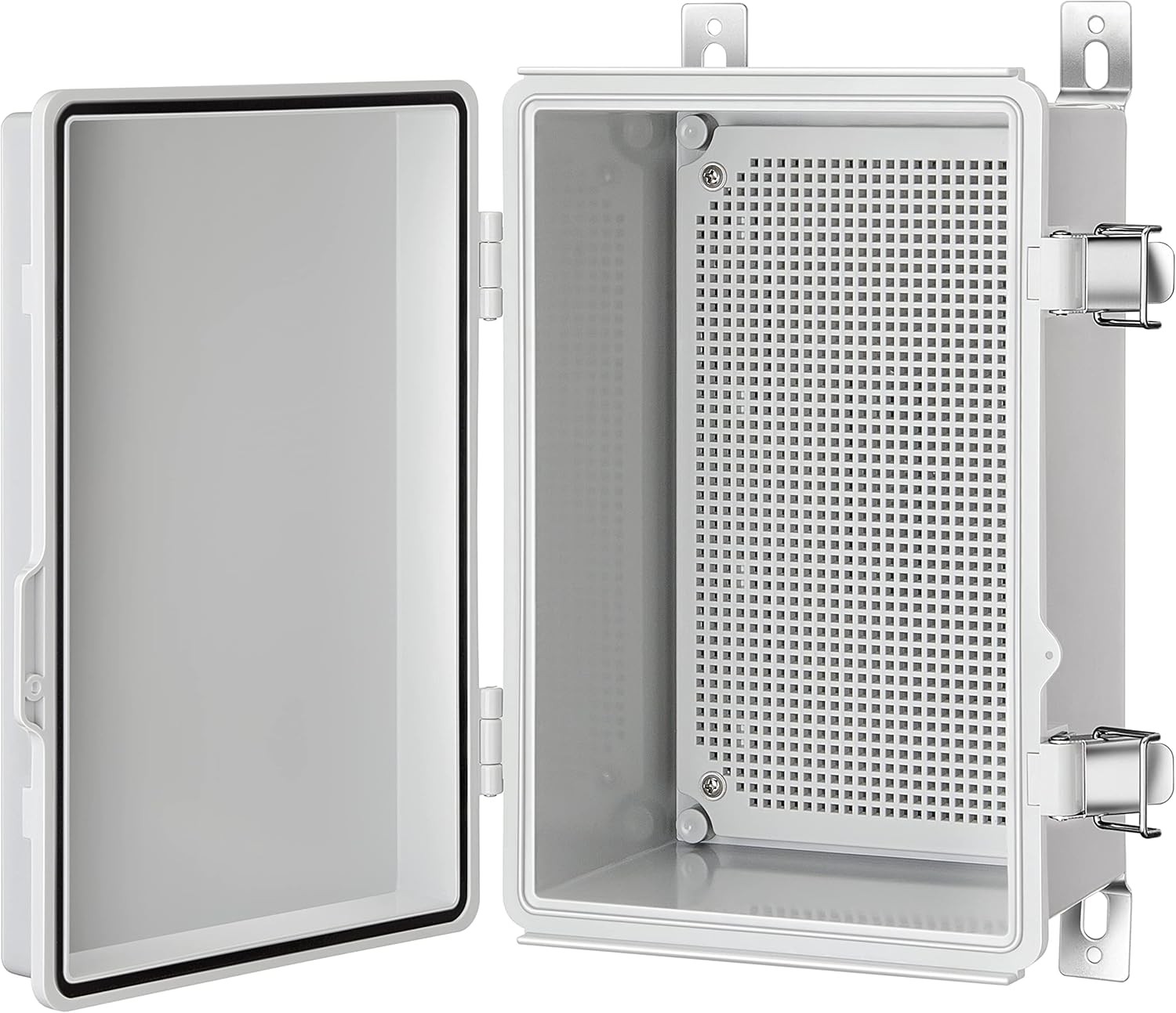 Junction Box, IP67 Waterproof Plastic Enclosure 11.4×7.5×5.5, Grey