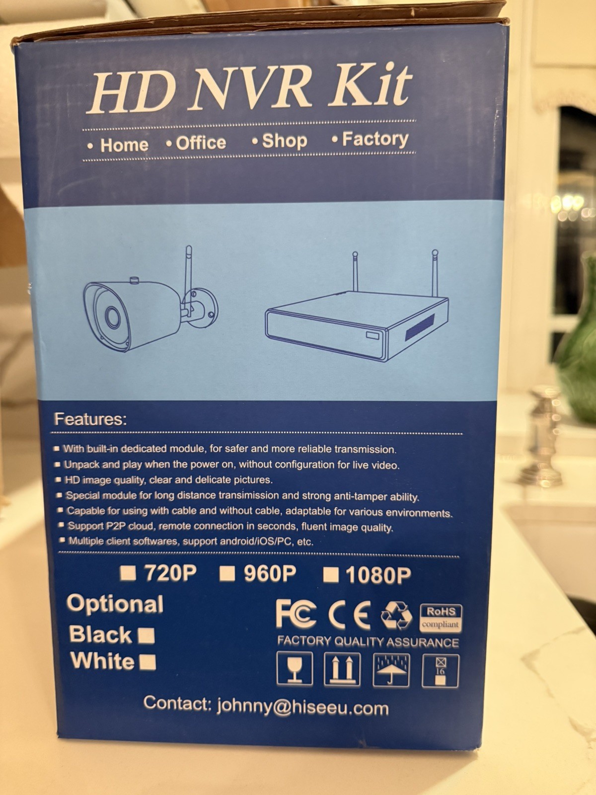 Wireless HD NVR Kit Security Camera System-