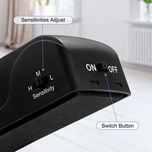 Door Stop Alarm, Door Stopper with 120DB Security Alarm Floor Wedge Door Stop