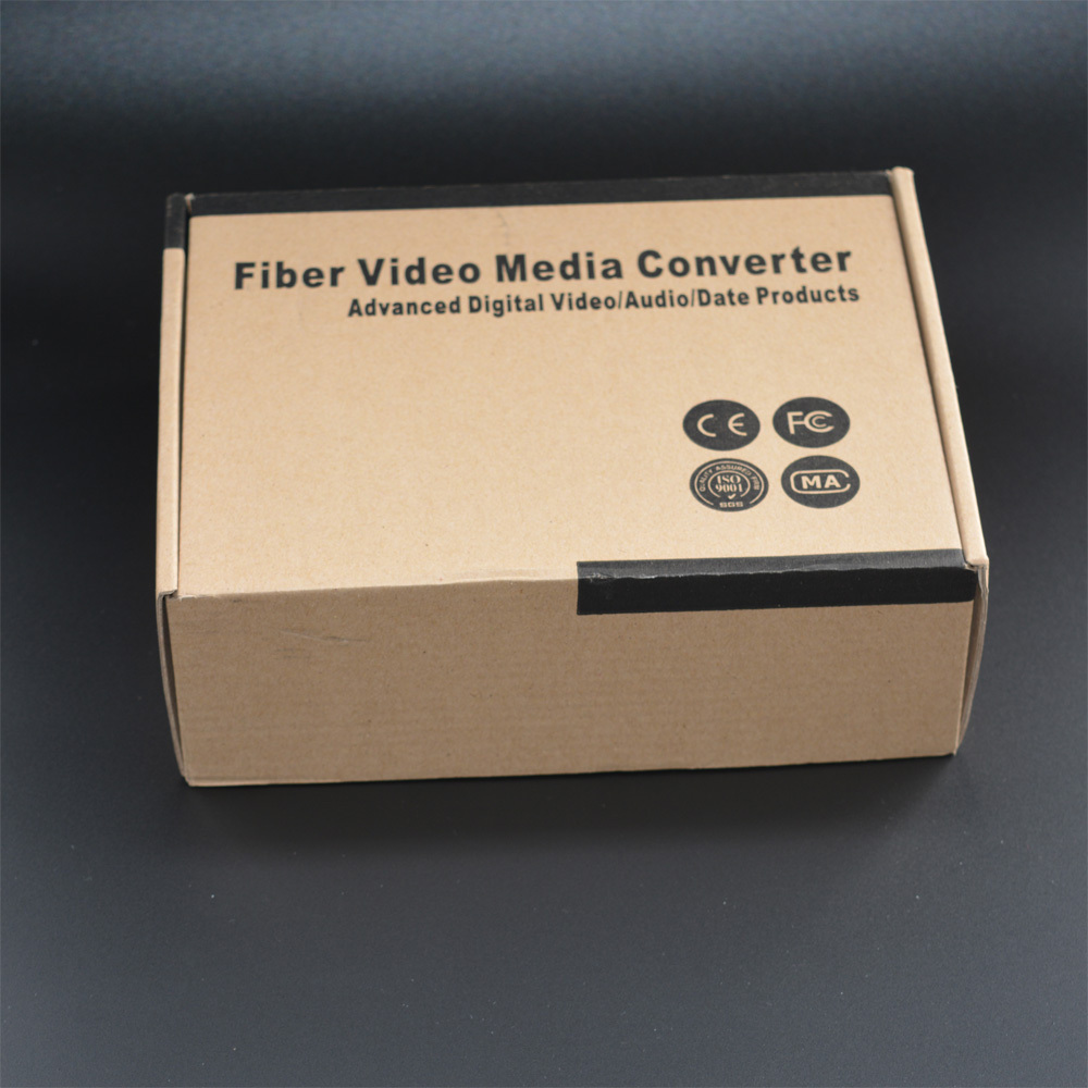 4 Channel Video Fiber Optical Converter RS485 Camera Surveillance CCTV 1 Pair
