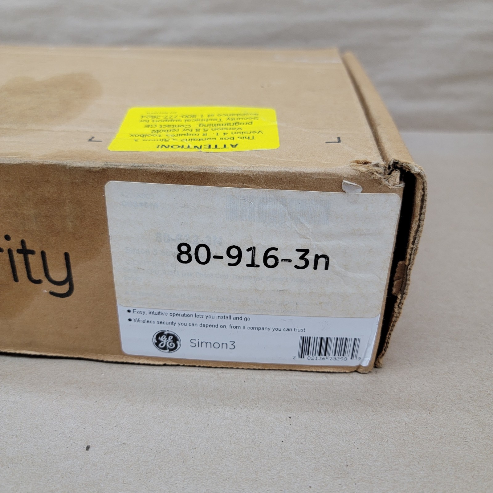 GE Simon 3 Security System Control Panel Starter Kit Speaker System Touchtalk