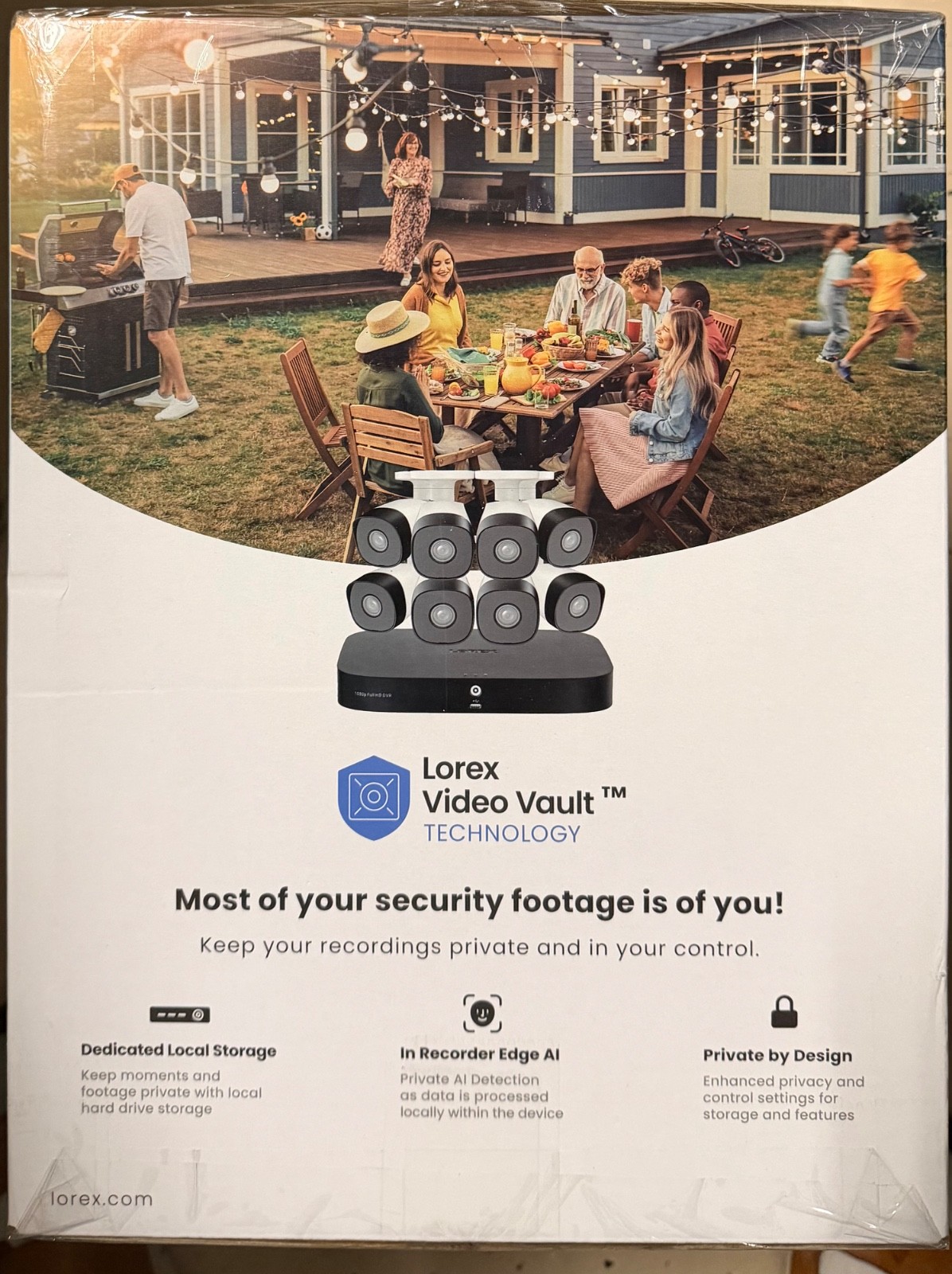 Lorex 4K+ UHD 12MP Wired Security Camera System 6 Cameras 16 Channel 2TB NVR