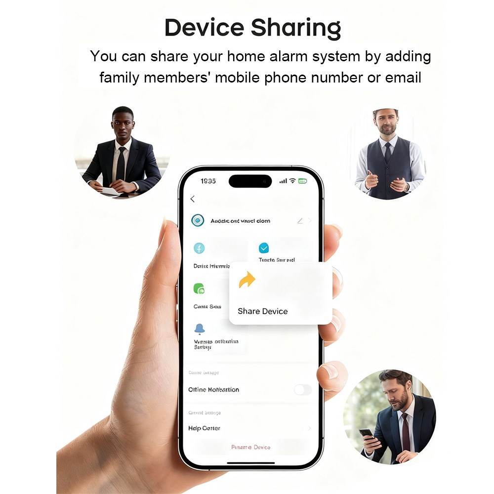 WiFi GSM Tuya APP Wireless Home House Security Alarm Burglar System+Alexa+Google