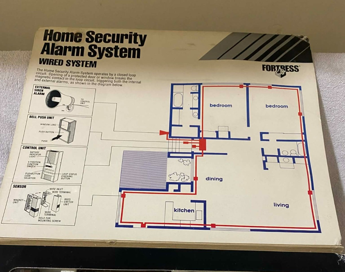 Vintage Fortress Home Security Alarm System Wired DA-9700 In Box